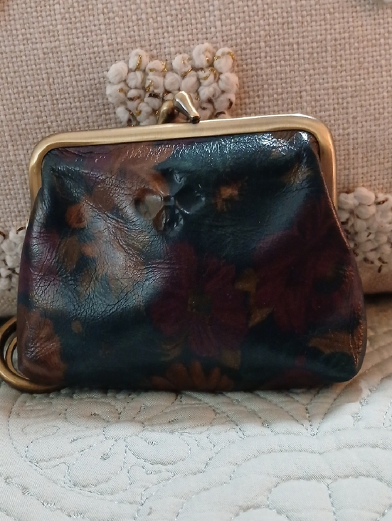 Patricia Nash Handbags - Patricia Nash Multicolor Floral Leather Kiss-Lock Coin Purse